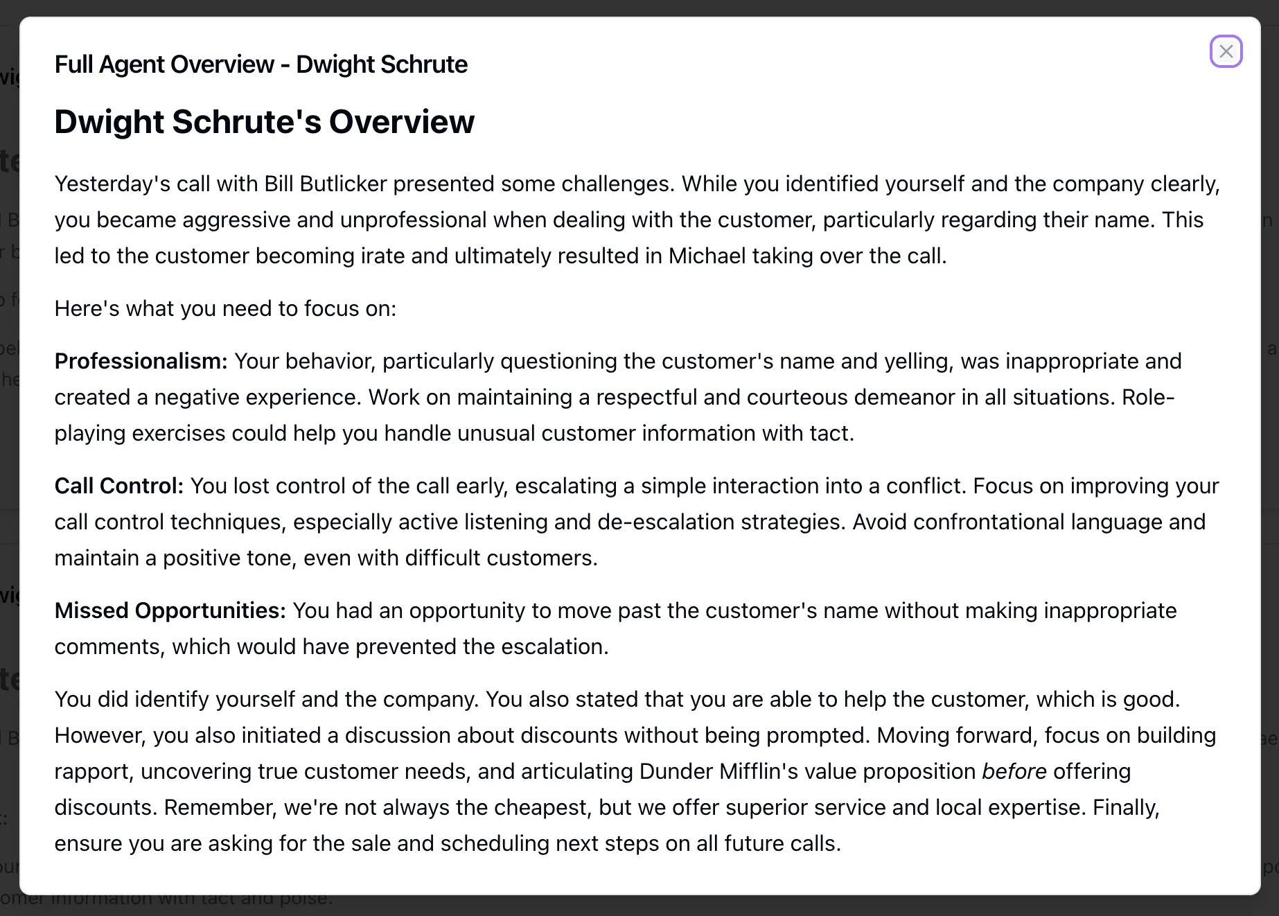 Voxjar Agent Coaching Overview