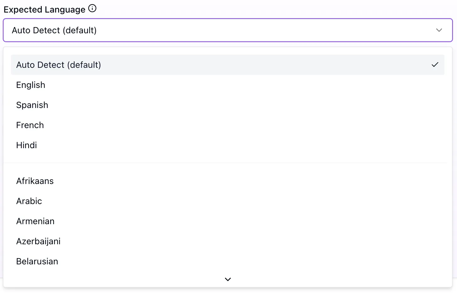 100+ languages detected and translated to English